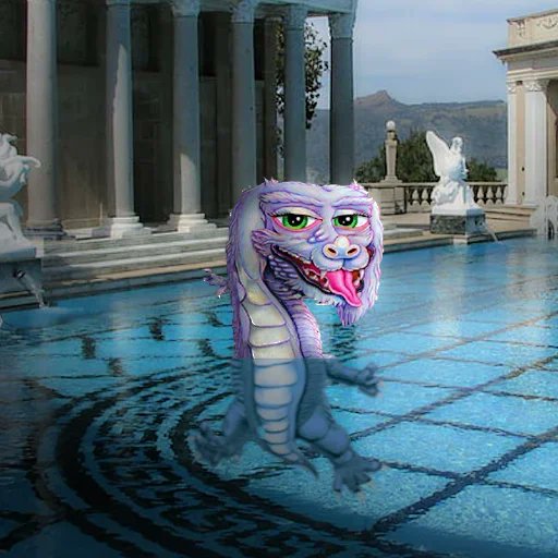 LIZLORD in ancient bathhouse